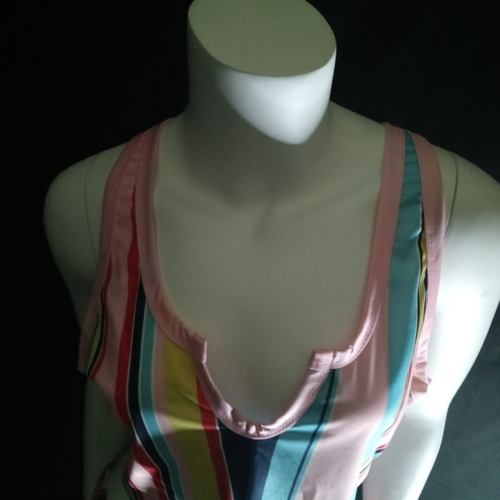 🖤2 Pc Color Stripe Skirt Set🖤 Women's 2 Pc - Picture 2 of 7